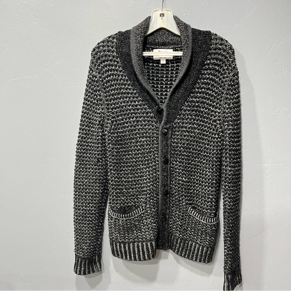 Rag Bone Neiman Marcus Target Sweater Mens Small Cardigan Wool Blend Gray Sz S - Picture 2 of 6